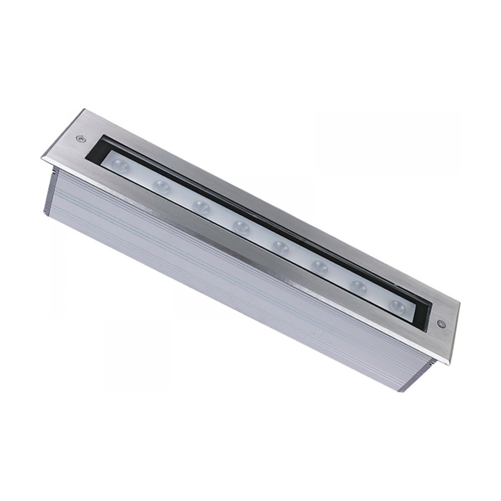 OUTDOOR RECESSED LIGHT LED 9W 3000K STAINLESS STEEL
