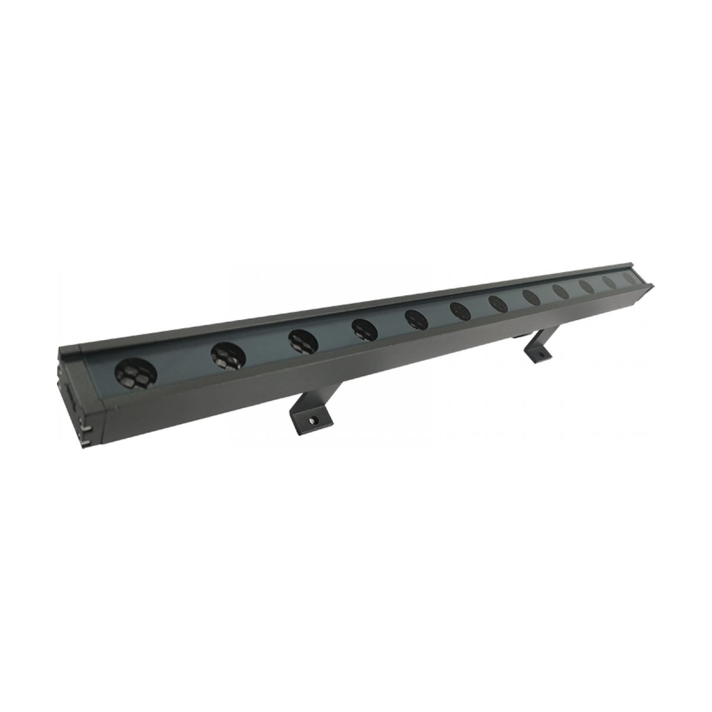 WALL WASHER 12X1W 24V RGBW 4000K IP66 GREY