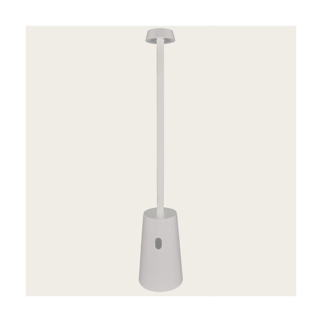 OUTDOOR PORTABLE TABLE LIGHT 2W 3000K ALUMINIUM WHITE