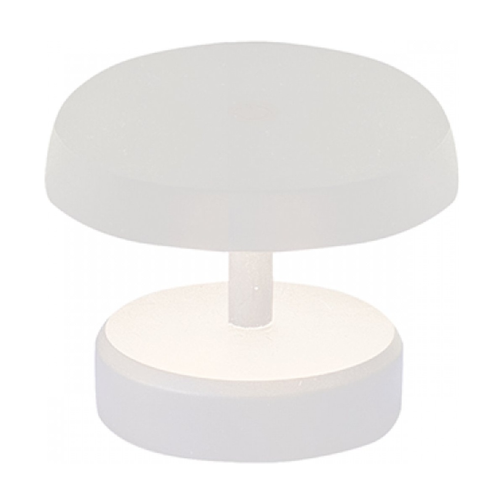 OUTDOOR PORTABLE TABLE LIGHT 2W 3000K ALUMINIUM WHITE