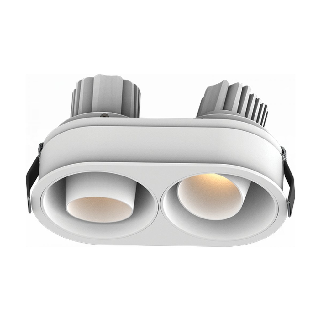 RECESSED SPOT LED 2X10W 3000K SANDY WHITE IP44