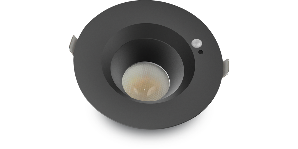 Downlight ASSIA -GS 18W CCT changing, Noir, Détecteur IR