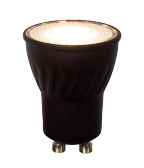 Lucide MR11 - Ampoule led - Ø 3,5 cm - LED Dim to warm - GU10 (MR11) - 1x4W 2200K/3000K - Noir