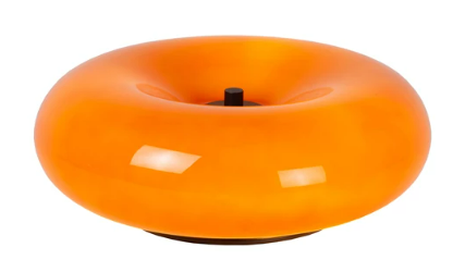 SENTINO Lampe de tab.-Orange-Ø29,5-3xG9-5W-Verre