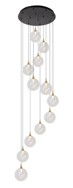 GISELA Suspension-Transp.-Ø61-LED Dimm.-3,5W-2700K