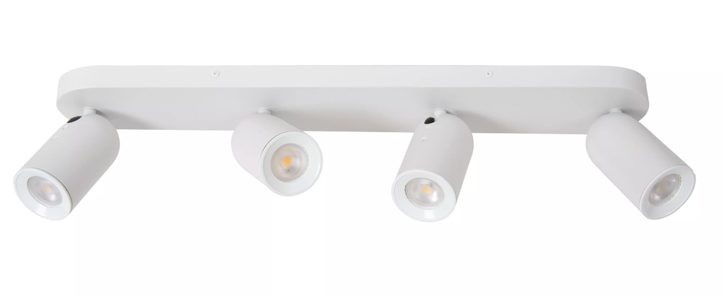 PUNCH Spot plafond-Blanc-4xGU10-35W-Métal