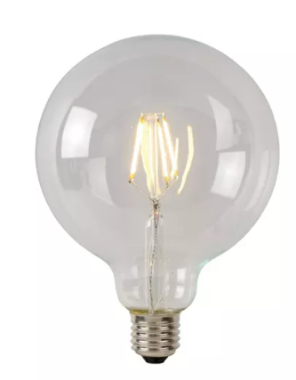 G95 Clas. Amp. Fil.-Transp.--LED Dimm.-1xE27-7W