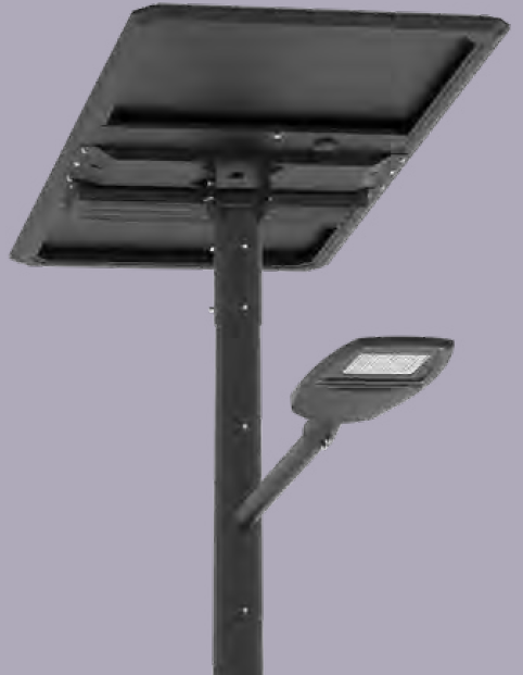 [SSLXPRO 12K]  Module solaire Monocristallin Technologie TOP CON : 285 Wc orientable à 360° incliné à 30 degrés /  Batterie LIFEPO4 : 1358 Wh / Système intelligent de gestion D4I / Nœud Zhagha D4I de gestion à Distance / Decteur de présence Zhaga D4I en option fixation sous le luminaire / 1 luminaire   
