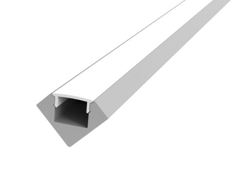 Profil ALU45 alu 2m plexi mat accessoires inclus