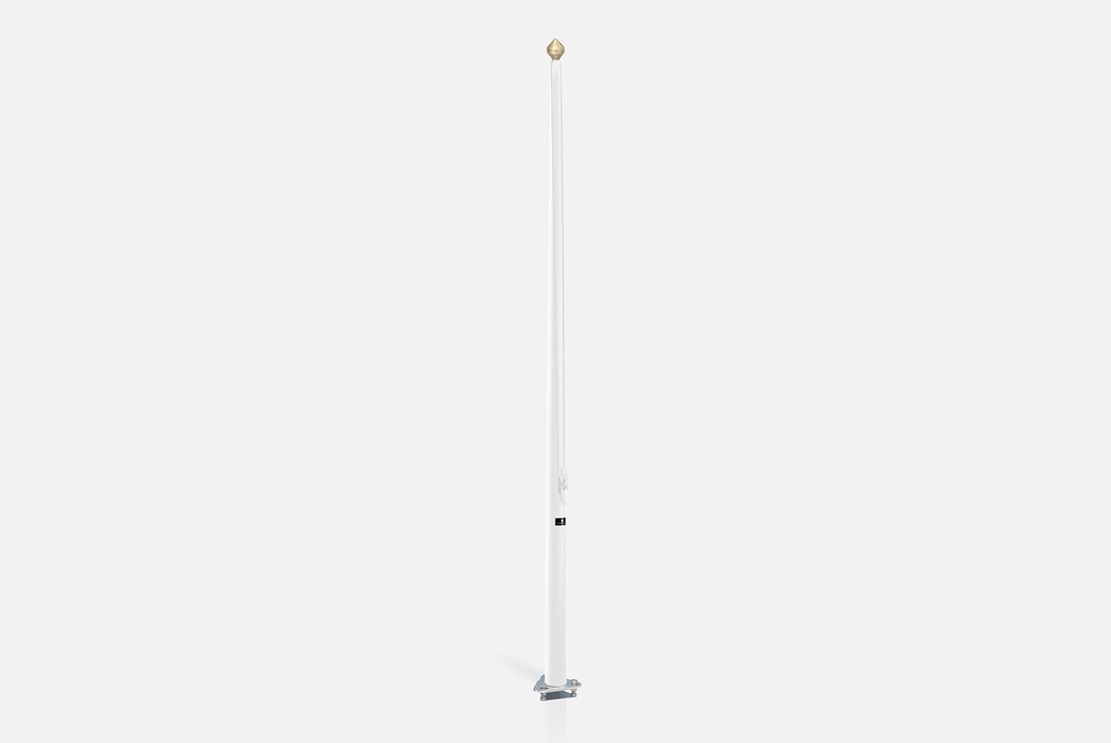 Mats pour drapeau et sapin composite blanc 6M