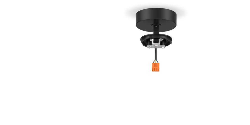 Support de fixation Plafond orientable Noir pour LEO