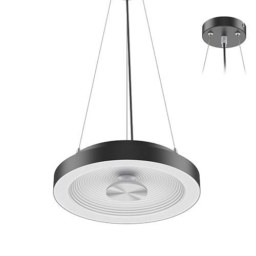 HULA P 18W 3000K 1850Lm 120° Noir mat - Blanc mat