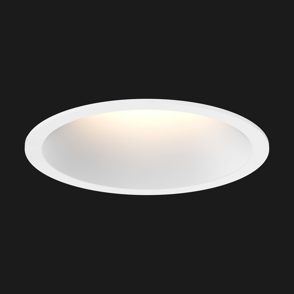 Focus Recessed 930 43° White + Mains Dim