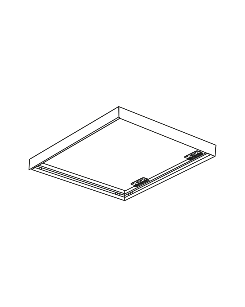 Cadre 600x600mm pour dalle BACKLIT