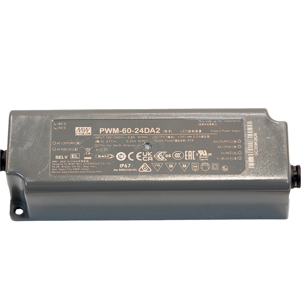 Alim. LED 60W DC24V Dimmable DALI IP67