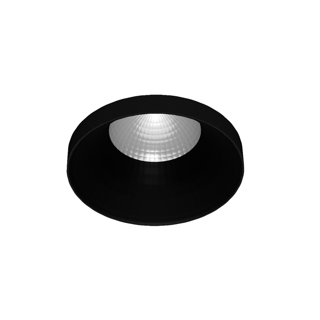 ALERIA Spot Semi Encastré Noir structuré ressorts GU10 IP20
