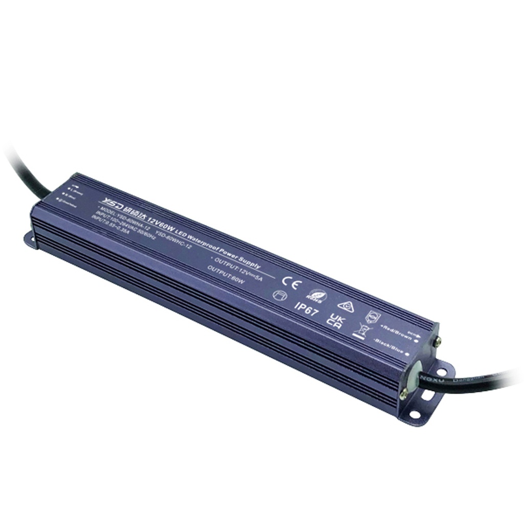Alim. LED 60W DC24V ON/OFF IP67