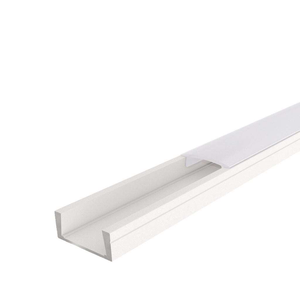 LEON Profilé Apparent 2,9m  Blanc - Individuel