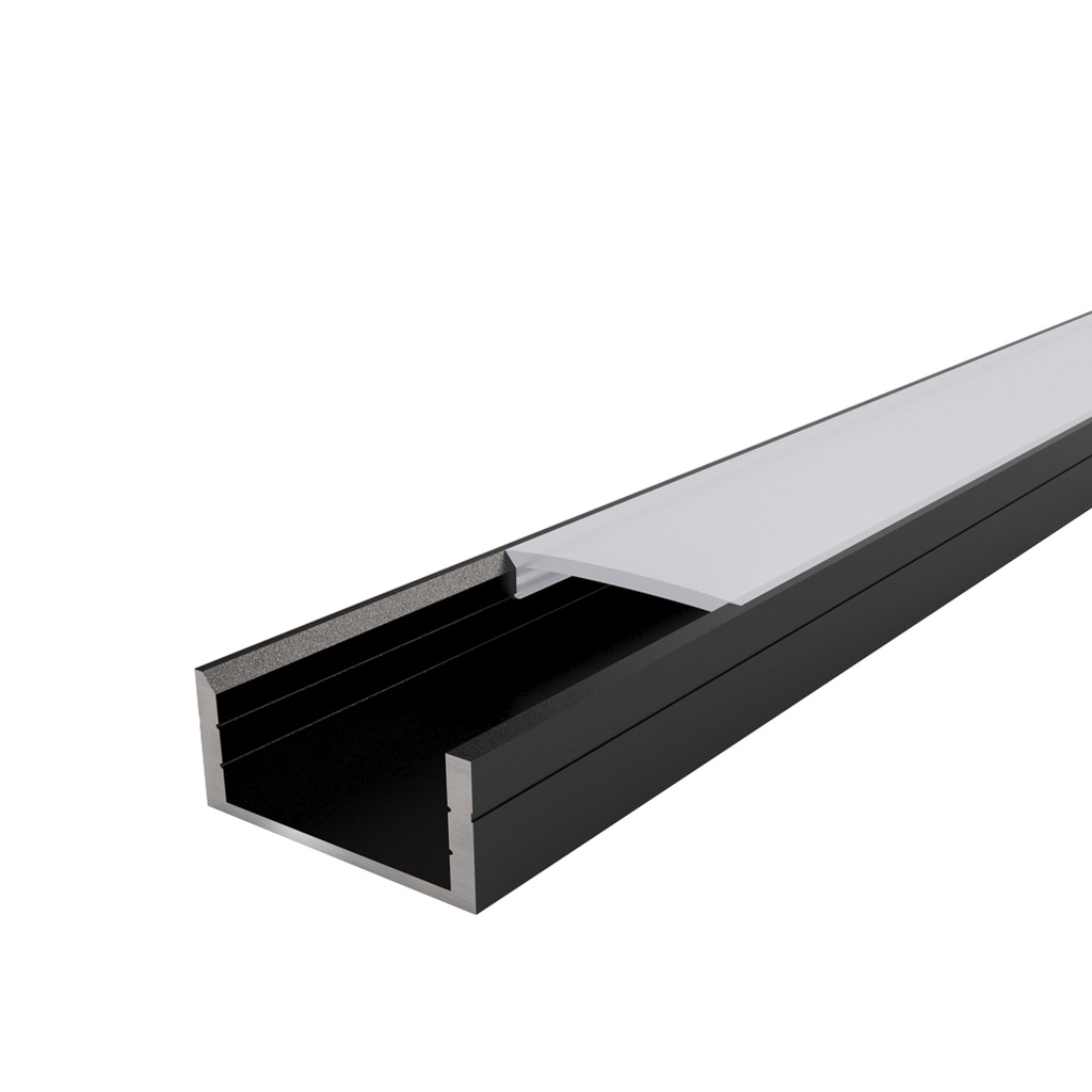 DOUR Profilé Apparent 2,9m Noir - Individuel