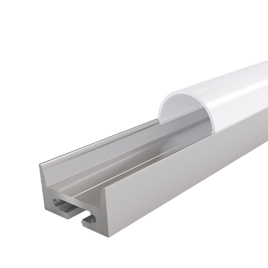ALBI 2.0 Profilé Apparent 2m  Aluminium - Individuel