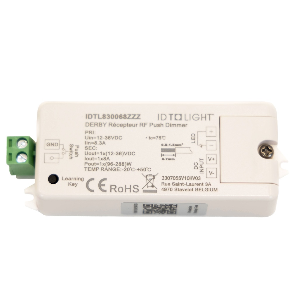 DERBY Récepteur RF Push Dimmer