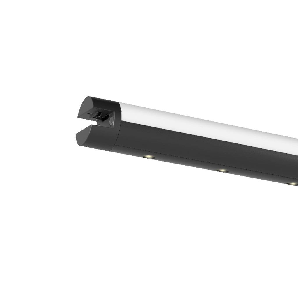 XROD LINEAR CYLINDRICAL SUSP. DIRECT/INDIRECT LIGHT 50.6W/48V DC WW CRI.90 large+20grd. 1.2 Mr BK (4.1.2)