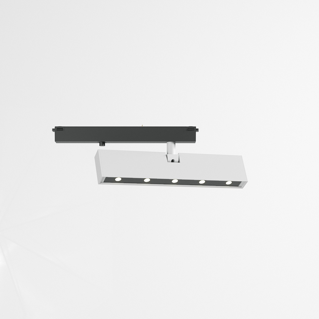 XCLICK S ADJ. LINEAR PROJECTOR 4,5W 48V DC 2700K CRI.90 20° 201x14,6x60 mm IP20 UGR<16 MWH (5.1.2)