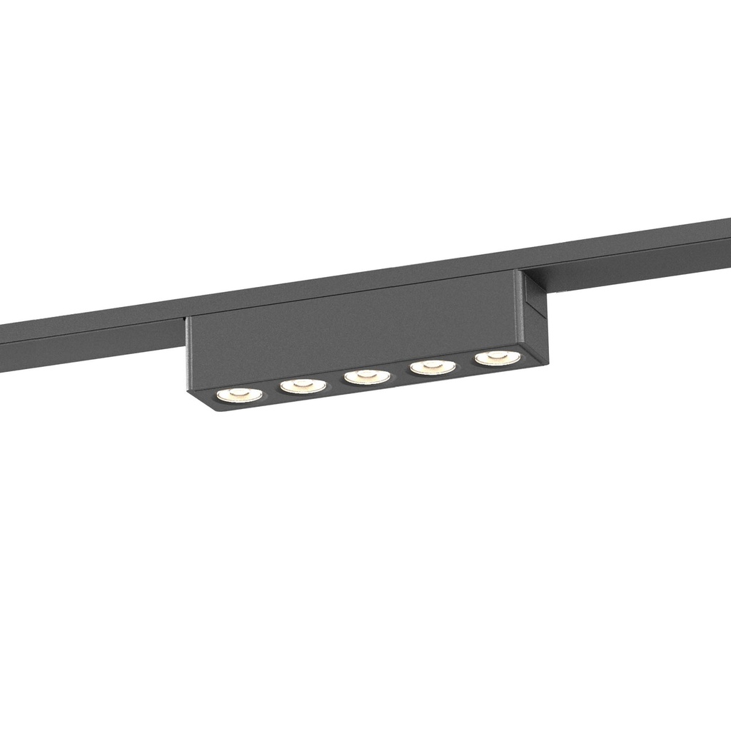 XTINY MAGNETIC LINEAR GRILLE 122mm 6W 48V DC 24dgr 3000K CRI.90 SBK (5.1.2)