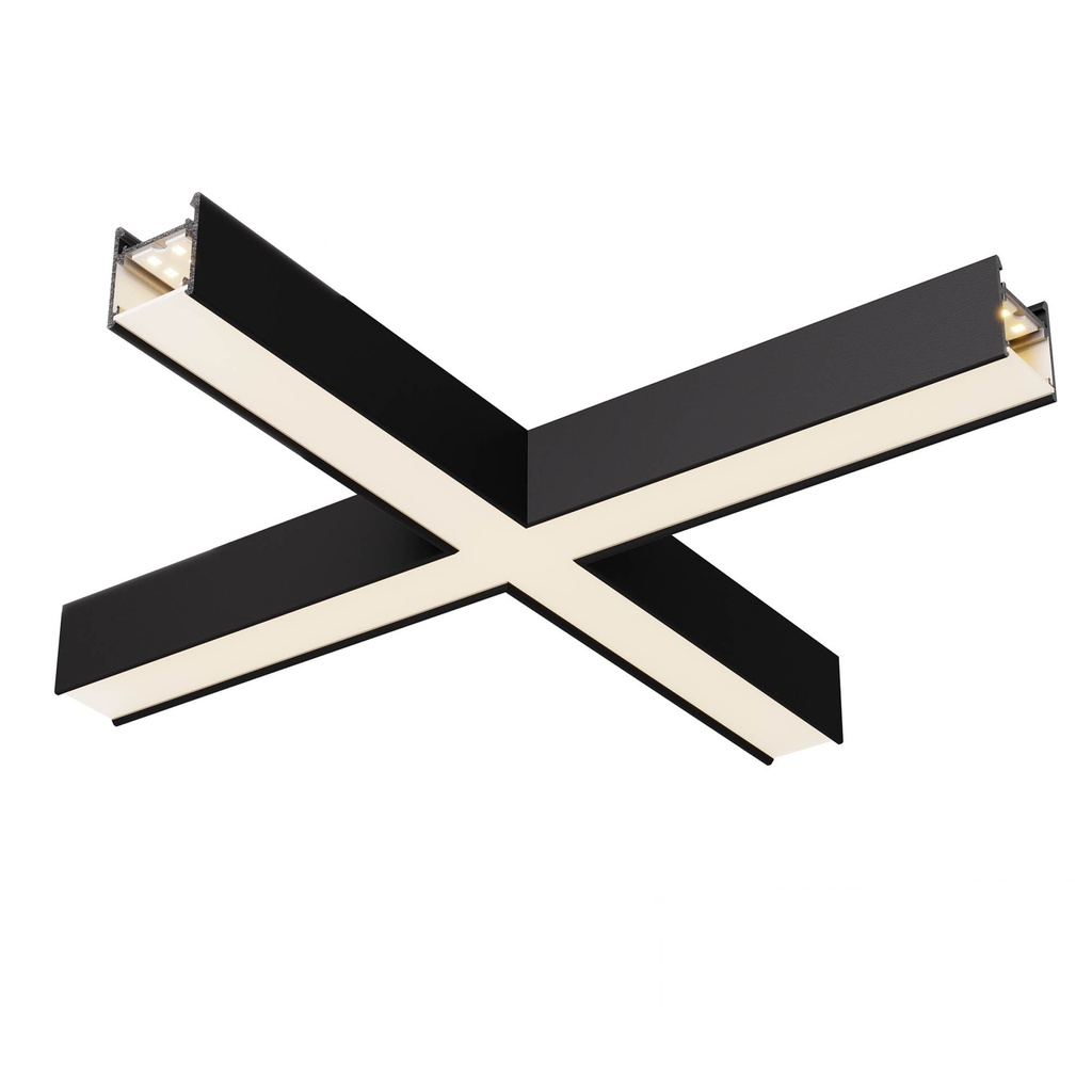 XFREE S SURF./SUSP. X-shape CONNECTOR 19W 220-240V AC 3000K 100dgr SBK (5.1.2)