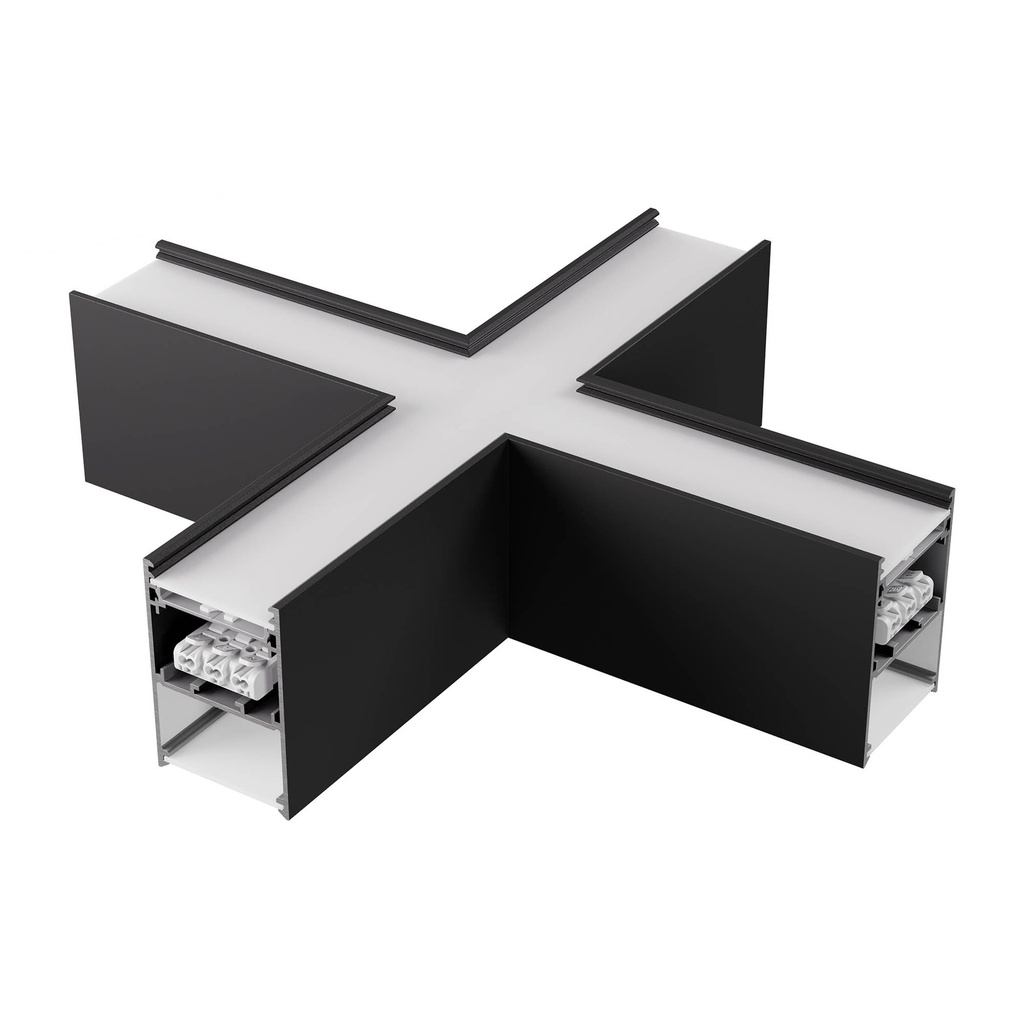 XFREE M SUSP. X-shape CONNECTOR D/I 17W/5W 220-240V AC 4000K 100dgr SBK (5.1.2)
