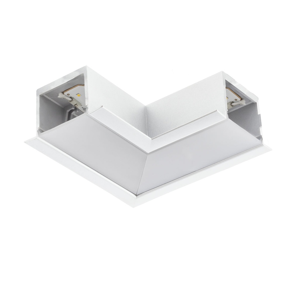 XTRACE 90° CONNECTOR 2X4W 220-240V AC 3000K CRI.80 IP40  120° MWH (5.1.2)