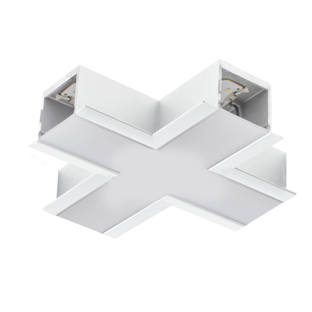 XTRACE X-shape CONNECTOR 4X4W 220-240V AC 3000K CRI.80 IP40  120° MWH (5.1.2)