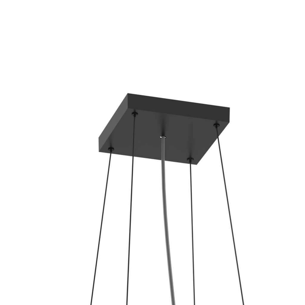 XPILL SQ. SUS. SYSTEM for PXR04 210x210 mm with 4 TWISTED STEEL WIRES MAX. L=2.5 m SBK