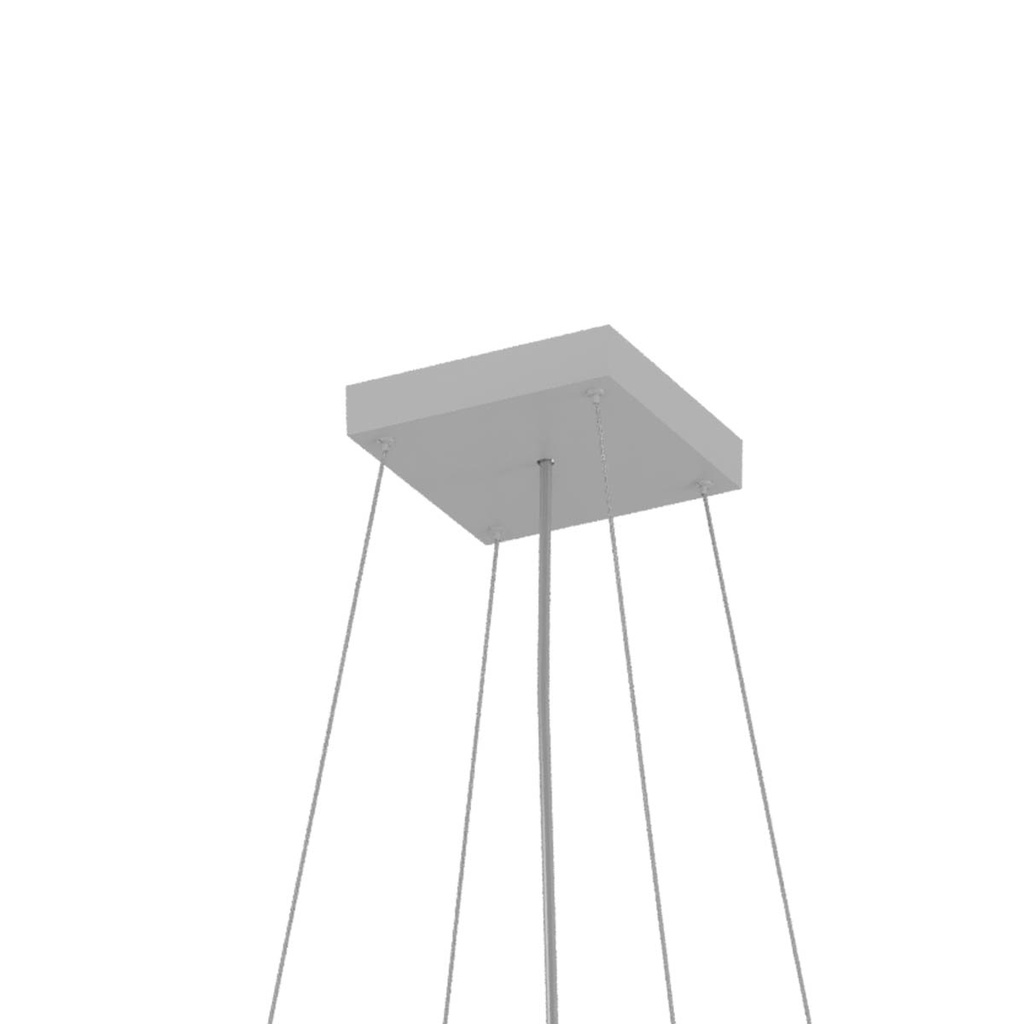 XPILL SQ. SUS. SYSTEM for PXR04 210x210 mm with 4 TWISTED STEEL WIRES MAX. L=2.5 m SWH