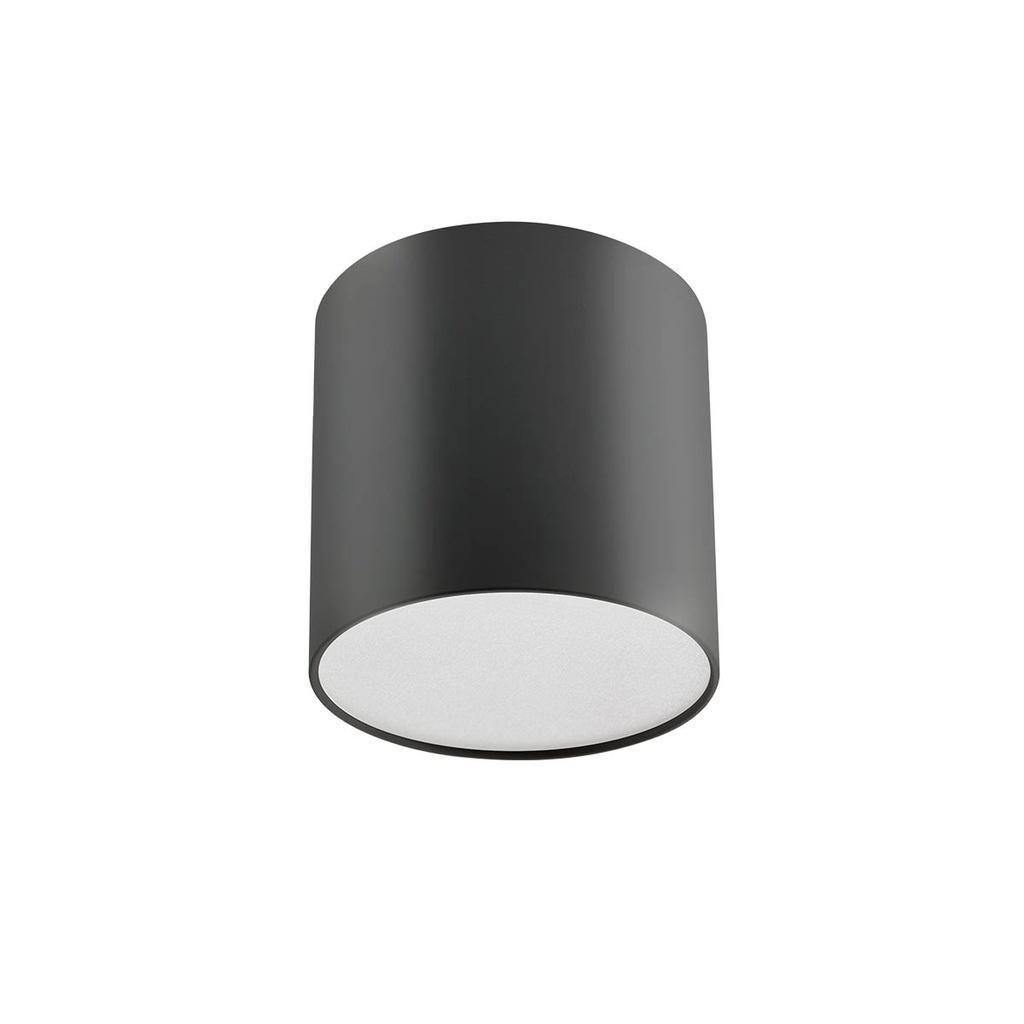 XROLL RND. CEILING FITTING 9W 220-240V AC 3000K CRI.80 IP44 120° MBK (5.1.2)