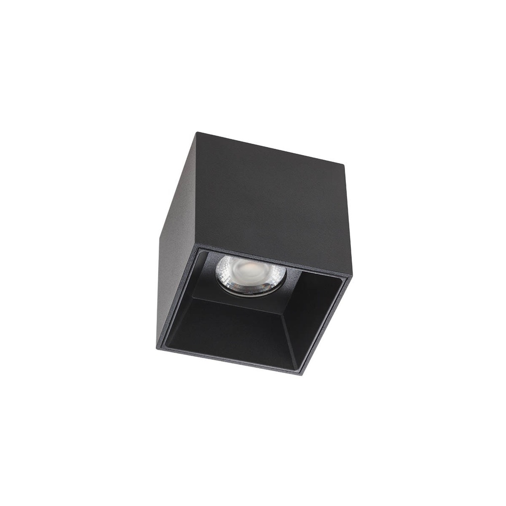 XCORE SQ. CEILING FITTING 6W 220-240V AC 2700K CRI.80 IP20 38° UGR<10 MBK (5.1.2)