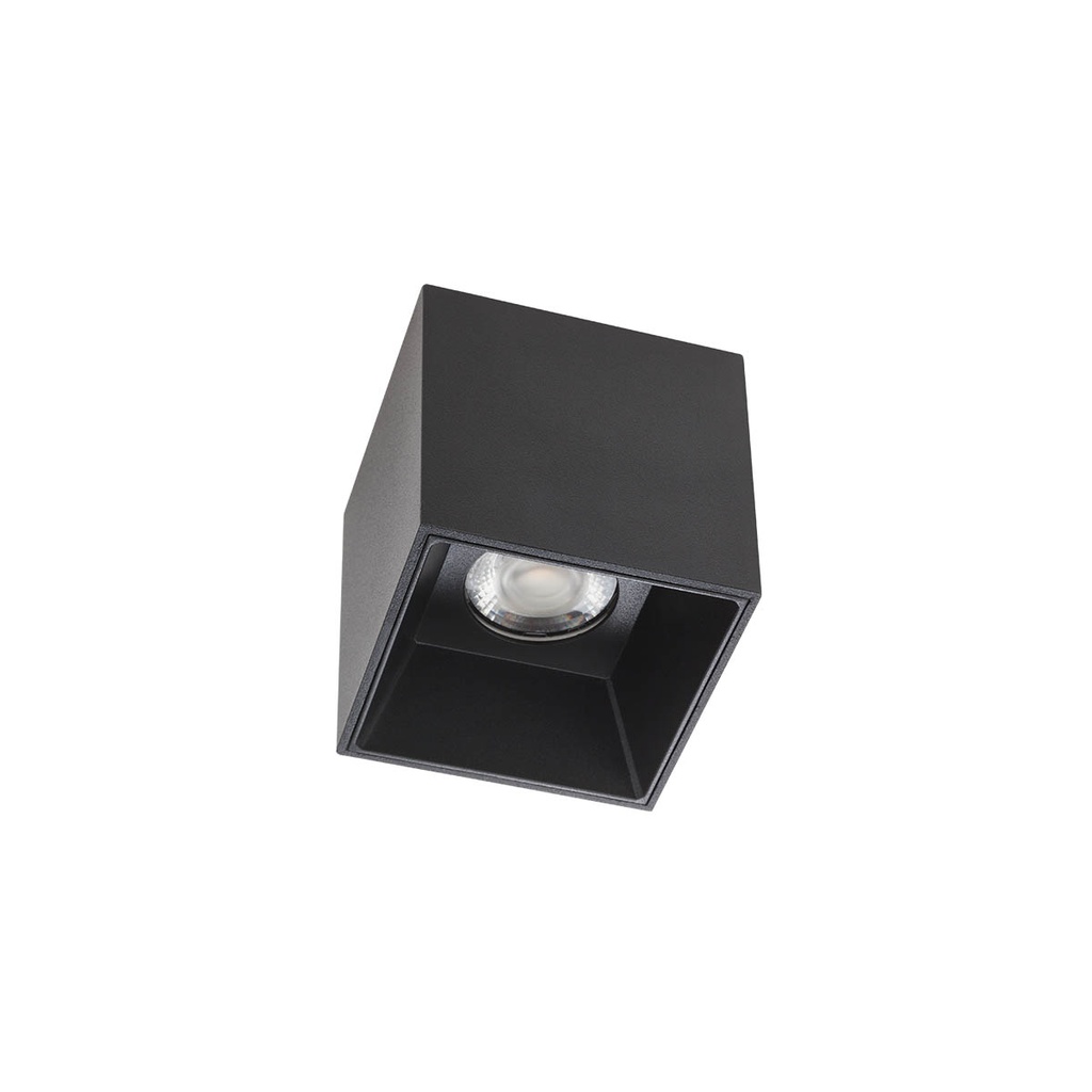 XCORE SQ. CEILING FITTING 6W 220-240V AC 3000K CRI.80 IP20 38° UGR<10 MBK (5.1.2)