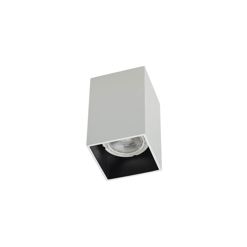 XCARD SQ. CEILING FITTING GU10/PAR16 1x50W max. 230V AC IP20 UGR<10 SWH (5.1.1)