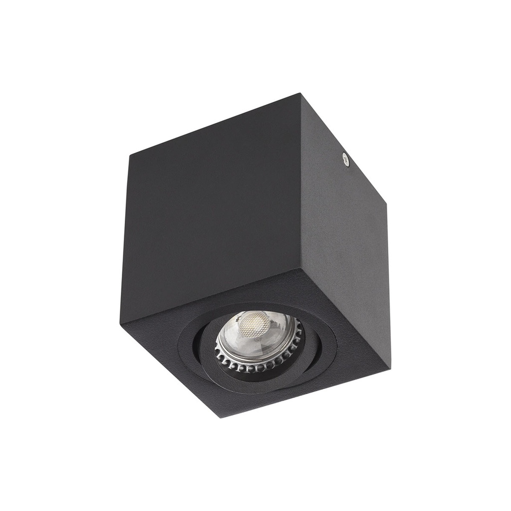 XBRIX SQ. ADJ. CEILING FITTING GU10/PAR16 1x50W max. 230V AC IP20 BK (5.1.1)