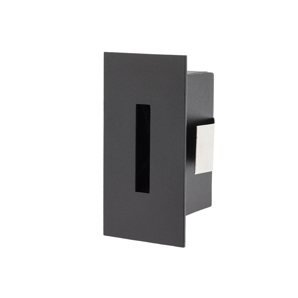 XSIGN WALL RECESSED LIGHT FITTING 3W 4000K SBK (5.1.2)