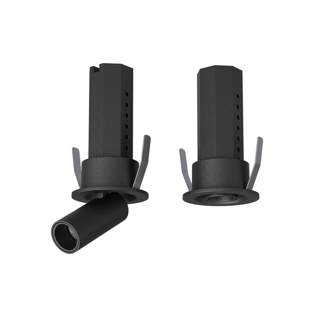 XSKATE RECESSED RETRACTABLE PROJ. 1x3W CRI.90 36dgr UGR<19 3000K IP40 SBK (5.1.2)