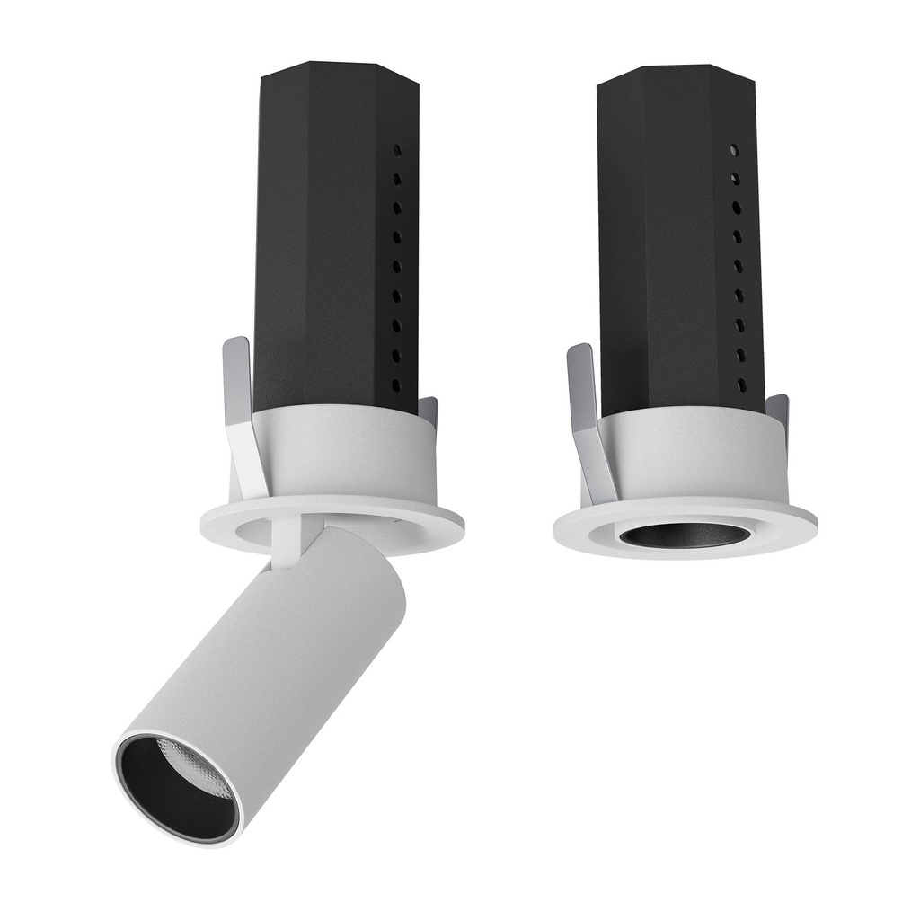 XSKATE RECESSED RETRACTABLE PROJ. 1x6W CRI.90 36dgr UGR<19 3000K IP40 SWH (5.1.2)