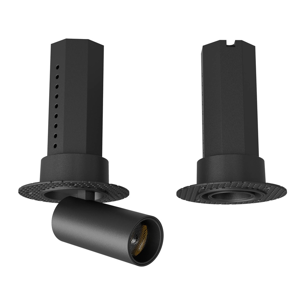 XSKATE REC. TRIM. RETRACTABLE PROJ. 1x6W CRI.90 36dgr UGR<19 3000K IP40 SBK (5.1.2)