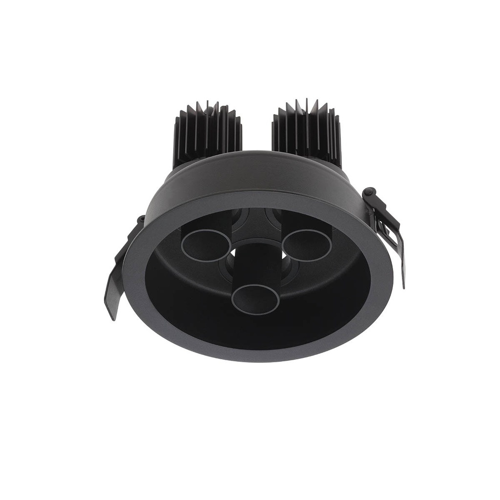 XDRILL RIM REC. FITTING 3x9W 220-240V AC 2700K CRI.90 IP20 UGR<10 18° MBK (5.1.2)