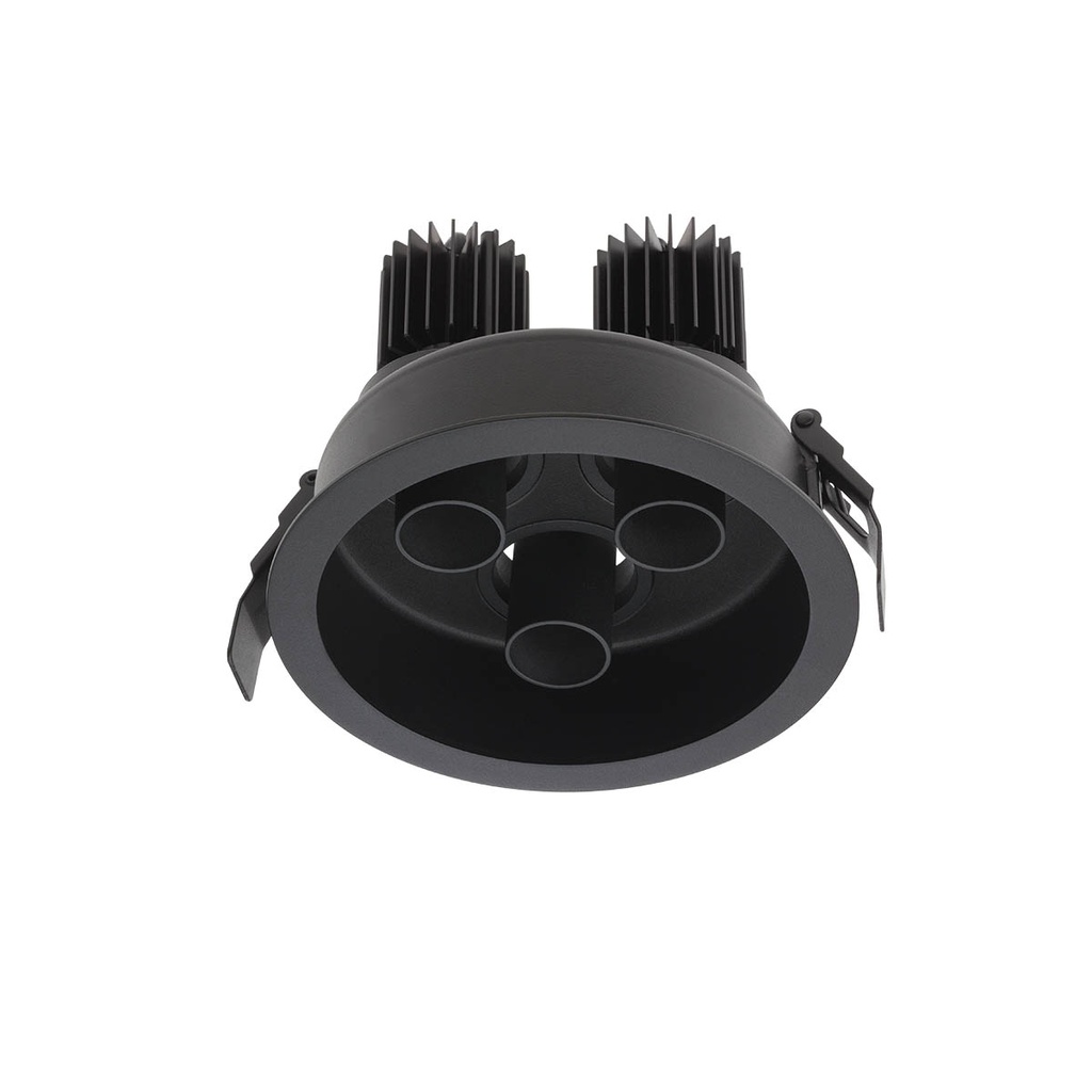 XDRILL RIM REC. FITTING 3x9W 220-240V AC 3000K CRI.90 IP20 UGR<10 18° MBK (5.1.2)