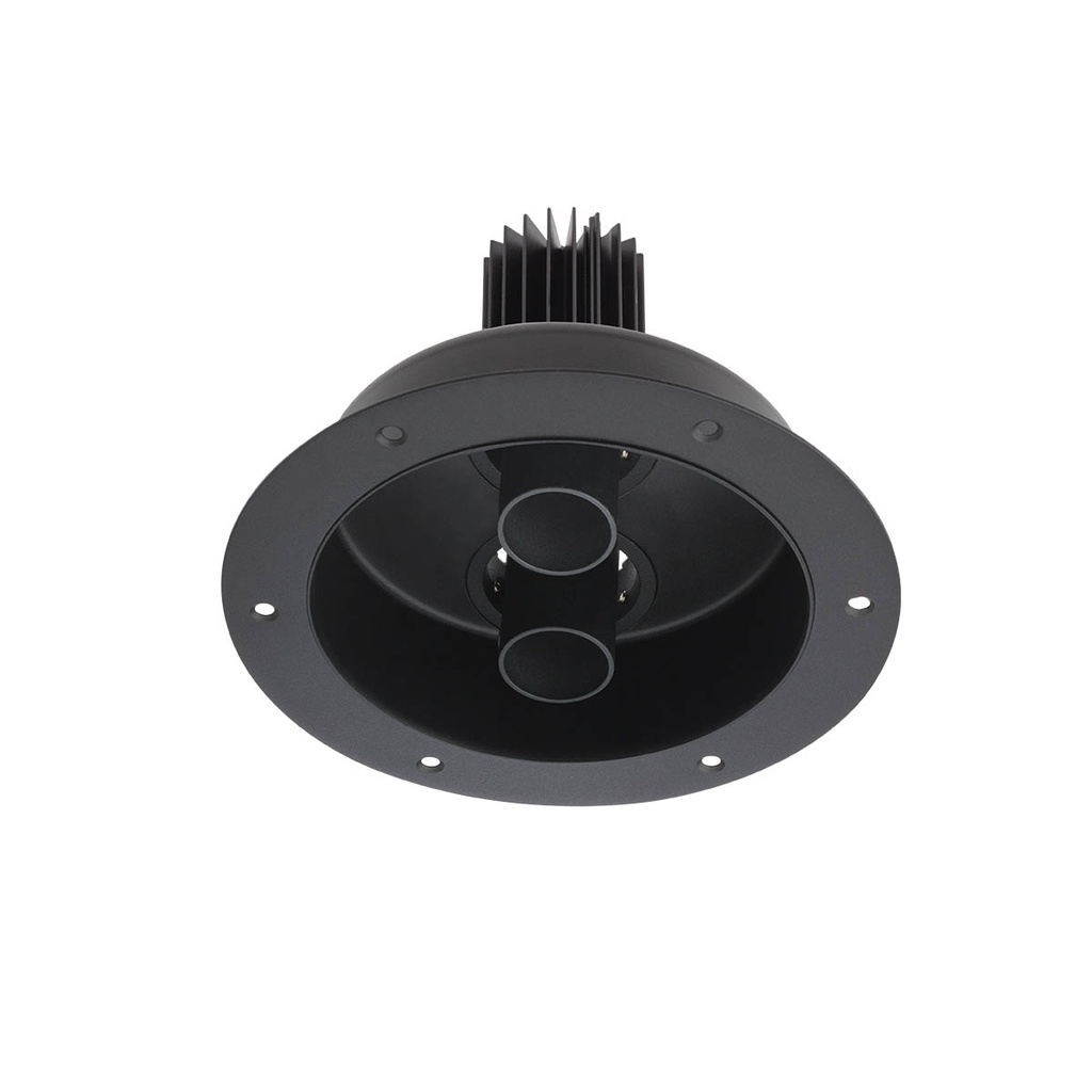 XDRILL TRIM. REC. FITTING 2x9W 220-240V AC 4000K CRI.90 IP20 UGR<10 18° MBK (5.1.2)