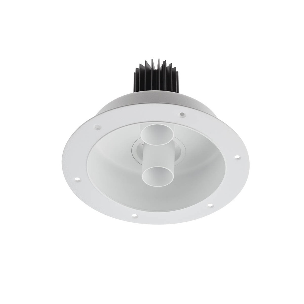XDRILL TRIM. REC. FITTING 2x9W 220-240V AC 2700K CRI.90 IP20 UGR<10 18° MWH (5.1.2)