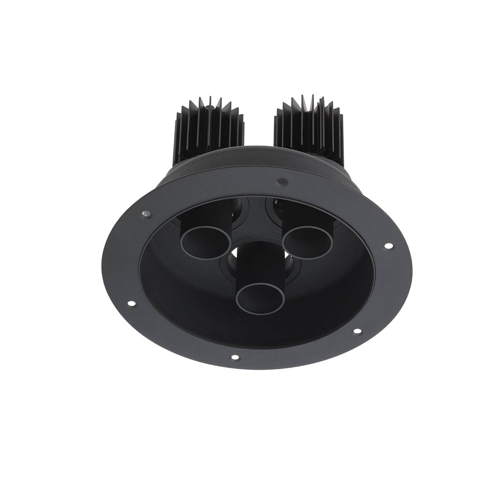 XDRILL TRIM. REC. FITTING 3x9W 220-240V AC 3000K CRI.90 IP20 UGR<10 18° MBK (5.1.2)