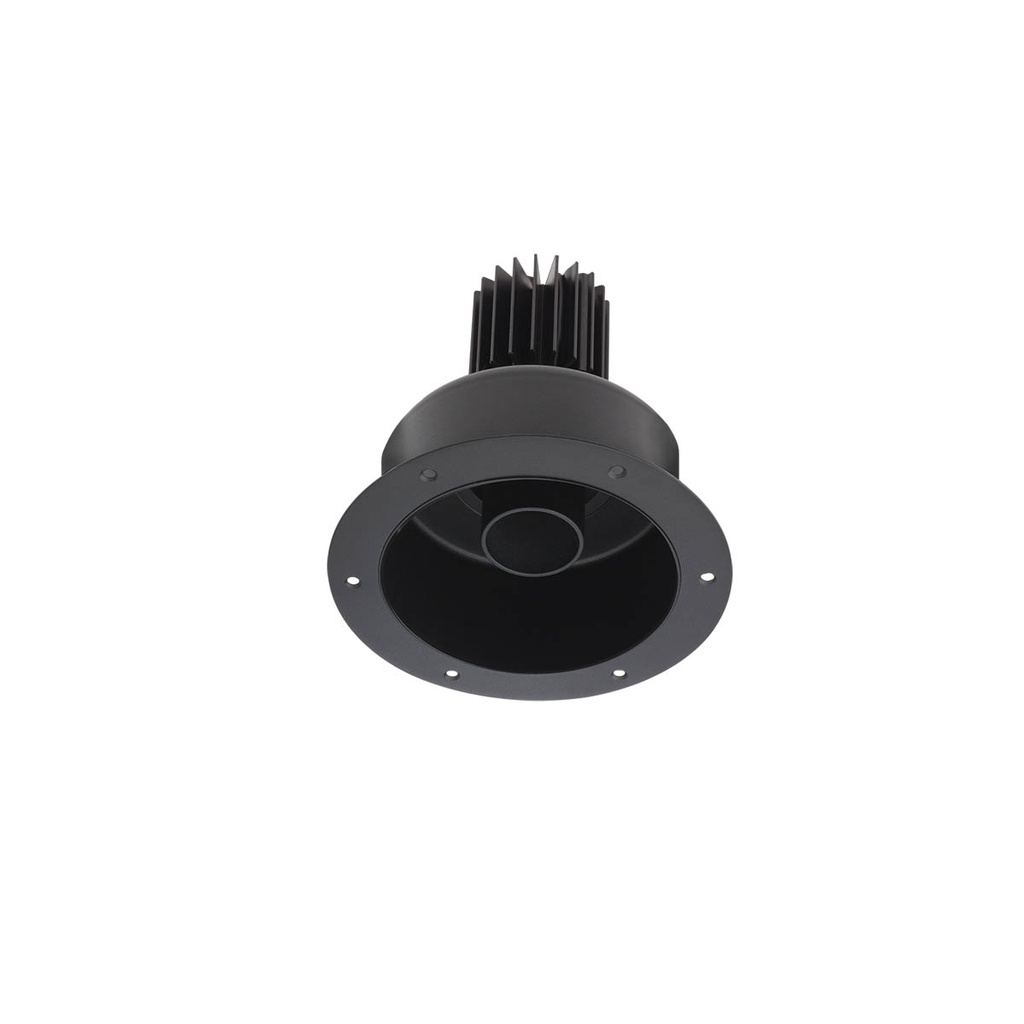 XDRILL TRIM. REC. FITTING 1x9W CENTRAL 220-240V AC 3000K CRI.90 IP20 UGR<10 18° MBK (5.1.2)