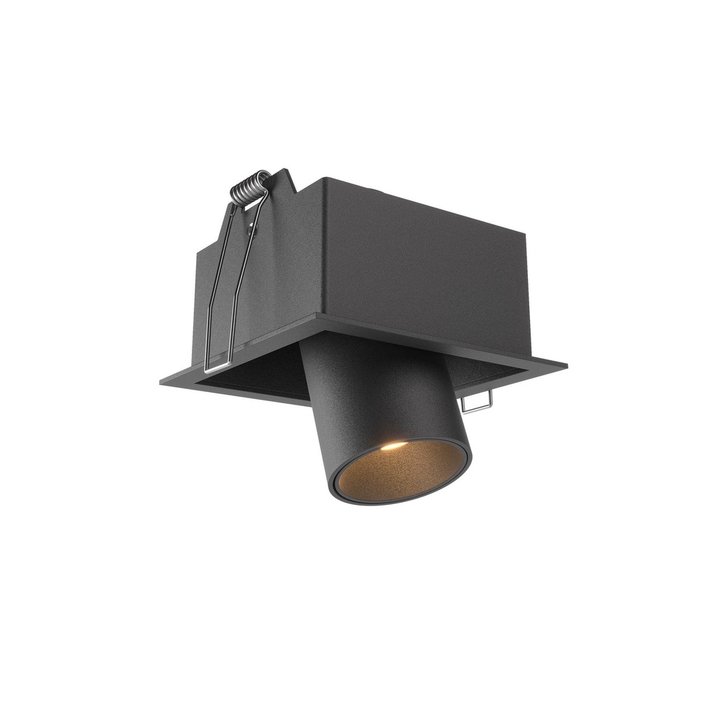 XCANON REC. DOWNLIGHT SQ. w. RIM 7W 350mA 3000K CRI.90 36dgr SBK (5.1.2)